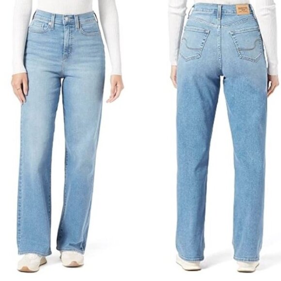 Signature By Levi  High-Rise Loose Straight Jeans Sz 38Wx32L New with Tag - Picture 1 of 16